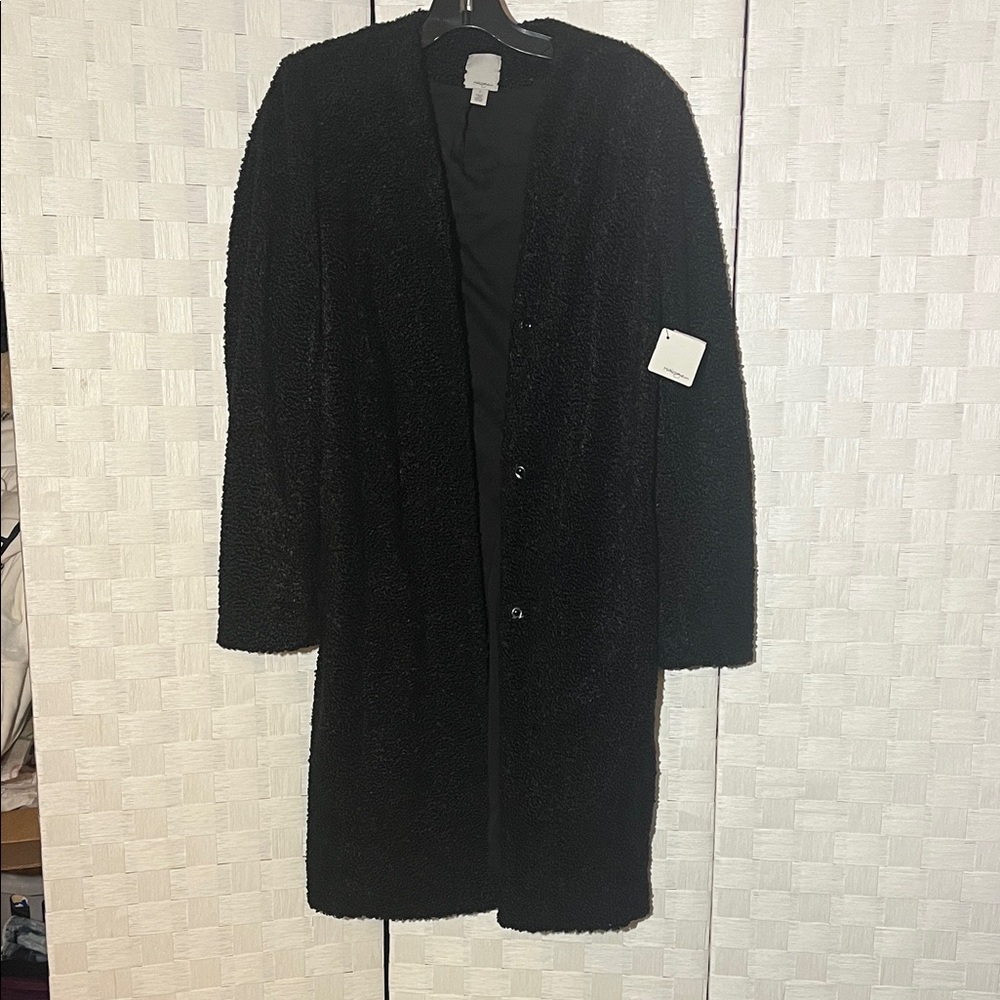 Halogen Black Teddy Coat Trending